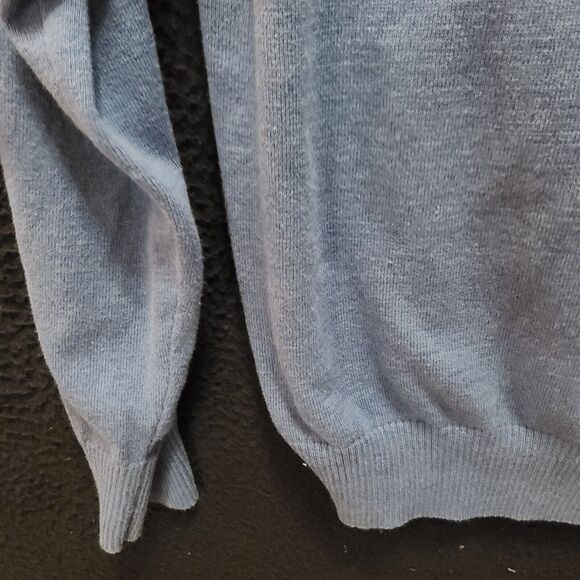 Jos A Bank Mens Sweater Gray Size XL 100% Pima Cotton Pullover Long Sleeve - Picture 10 of 12